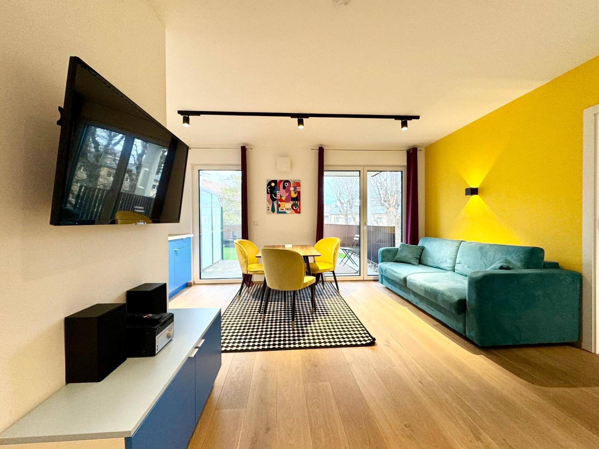 Wohnung Mit Terrasse + Parkplatz Wien Exterior foto