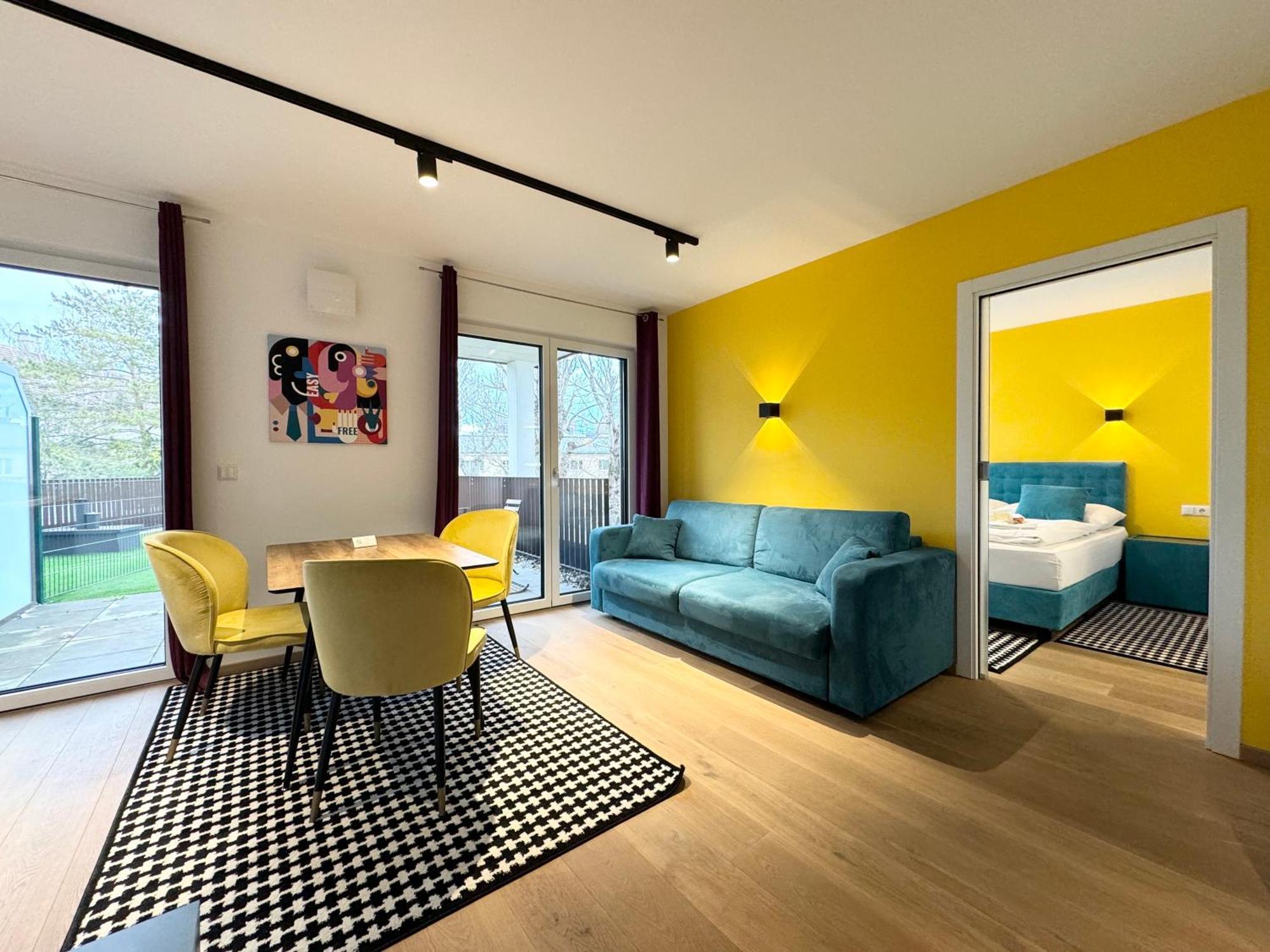 Wohnung Mit Terrasse + Parkplatz Wien Exterior foto